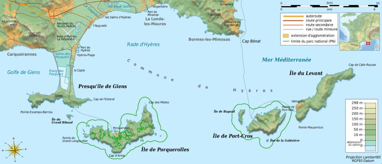 La Gavine Studio Vue Mer Hyères Екстериор снимка